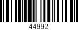 Código de barras (EAN, GTIN, SKU, ISBN): '44992'
