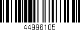 Código de barras (EAN, GTIN, SKU, ISBN): '44996105'