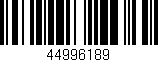 Código de barras (EAN, GTIN, SKU, ISBN): '44996189'
