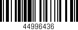 Código de barras (EAN, GTIN, SKU, ISBN): '44996436'