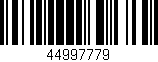 Código de barras (EAN, GTIN, SKU, ISBN): '44997779'