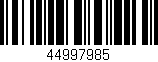 Código de barras (EAN, GTIN, SKU, ISBN): '44997985'
