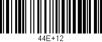 Código de barras (EAN, GTIN, SKU, ISBN): '44E+12'