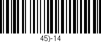 Código de barras (EAN, GTIN, SKU, ISBN): '45)-14'