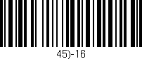Código de barras (EAN, GTIN, SKU, ISBN): '45)-16'