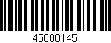 Código de barras (EAN, GTIN, SKU, ISBN): '45000145'