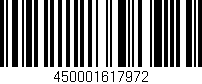 Código de barras (EAN, GTIN, SKU, ISBN): '450001617972'