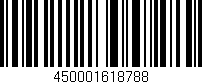 Código de barras (EAN, GTIN, SKU, ISBN): '450001618788'