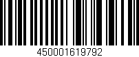 Código de barras (EAN, GTIN, SKU, ISBN): '450001619792'