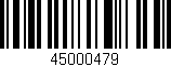 Código de barras (EAN, GTIN, SKU, ISBN): '45000479'