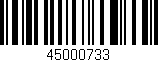 Código de barras (EAN, GTIN, SKU, ISBN): '45000733'