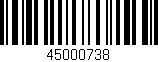 Código de barras (EAN, GTIN, SKU, ISBN): '45000738'