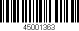 Código de barras (EAN, GTIN, SKU, ISBN): '45001363'