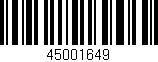 Código de barras (EAN, GTIN, SKU, ISBN): '45001649'