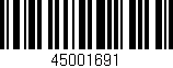 Código de barras (EAN, GTIN, SKU, ISBN): '45001691'