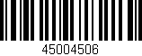 Código de barras (EAN, GTIN, SKU, ISBN): '45004506'