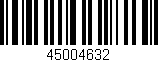 Código de barras (EAN, GTIN, SKU, ISBN): '45004632'