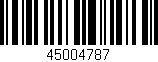 Código de barras (EAN, GTIN, SKU, ISBN): '45004787'