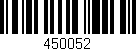 Código de barras (EAN, GTIN, SKU, ISBN): '450052'