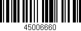 Código de barras (EAN, GTIN, SKU, ISBN): '45006660'