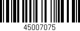 Código de barras (EAN, GTIN, SKU, ISBN): '45007075'