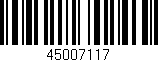 Código de barras (EAN, GTIN, SKU, ISBN): '45007117'
