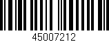 Código de barras (EAN, GTIN, SKU, ISBN): '45007212'