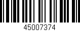 Código de barras (EAN, GTIN, SKU, ISBN): '45007374'
