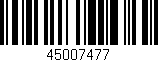 Código de barras (EAN, GTIN, SKU, ISBN): '45007477'