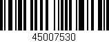 Código de barras (EAN, GTIN, SKU, ISBN): '45007530'