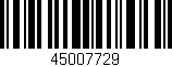 Código de barras (EAN, GTIN, SKU, ISBN): '45007729'