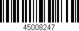 Código de barras (EAN, GTIN, SKU, ISBN): '45008247'