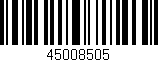 Código de barras (EAN, GTIN, SKU, ISBN): '45008505'