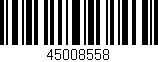 Código de barras (EAN, GTIN, SKU, ISBN): '45008558'