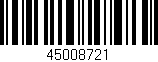 Código de barras (EAN, GTIN, SKU, ISBN): '45008721'