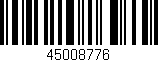 Código de barras (EAN, GTIN, SKU, ISBN): '45008776'