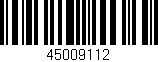 Código de barras (EAN, GTIN, SKU, ISBN): '45009112'