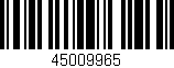 Código de barras (EAN, GTIN, SKU, ISBN): '45009965'