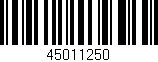 Código de barras (EAN, GTIN, SKU, ISBN): '45011250'