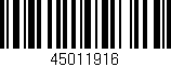 Código de barras (EAN, GTIN, SKU, ISBN): '45011916'