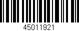 Código de barras (EAN, GTIN, SKU, ISBN): '45011921'