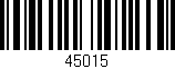 Código de barras (EAN, GTIN, SKU, ISBN): '45015'