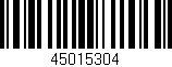 Código de barras (EAN, GTIN, SKU, ISBN): '45015304'