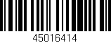 Código de barras (EAN, GTIN, SKU, ISBN): '45016414'
