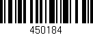 Código de barras (EAN, GTIN, SKU, ISBN): '450184'