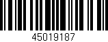 Código de barras (EAN, GTIN, SKU, ISBN): '45019187'