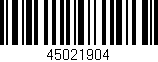 Código de barras (EAN, GTIN, SKU, ISBN): '45021904'