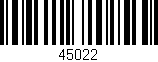 Código de barras (EAN, GTIN, SKU, ISBN): '45022'