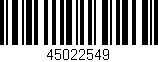 Código de barras (EAN, GTIN, SKU, ISBN): '45022549'