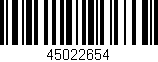 Código de barras (EAN, GTIN, SKU, ISBN): '45022654'